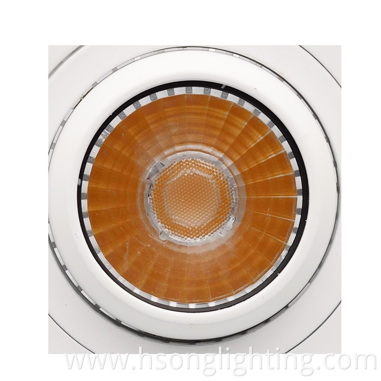 Adjustable Angle Recessed Celling COB Down Light Aluminum Ceiling 12W LED Spot Downlight